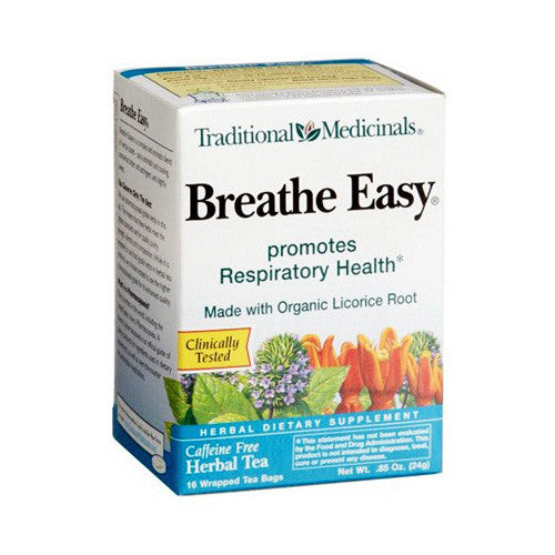 Traditional Medicinals Breathe Easy Caffeine Free Herbal Tea - 16 Ea